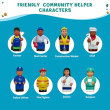 Set of 8 Multicultural Community Helper Career Figures for Toddlers