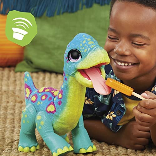 Interactive Plush Dinosaur Pet with Sounds and Reactions