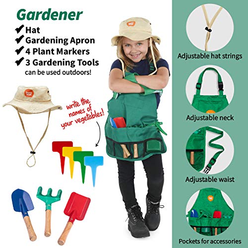 Washable 3 in 1 Toddler Dress Up Clothes Pretend Play Set for Kids