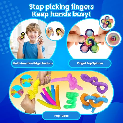 25 Pack Sensory Fidget Toy Set for Focus Calming and Tactile Play