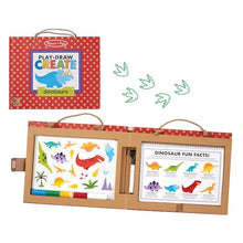Dinosaur Reusable Drawing and Magnet Kit with Markers and 41 Magnets