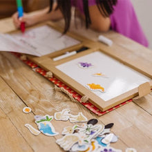 Dinosaur Reusable Drawing and Magnet Kit with Markers and 41 Magnets