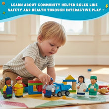 Set of 8 Multicultural Community Helper Career Figures for Toddlers