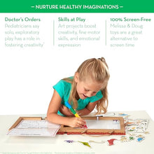 Dinosaur Reusable Drawing and Magnet Kit with Markers and 41 Magnets