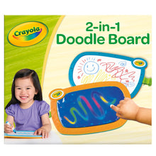 Two in One Erasable Doodle Board for Toddlers Drawing Travel Tablet
