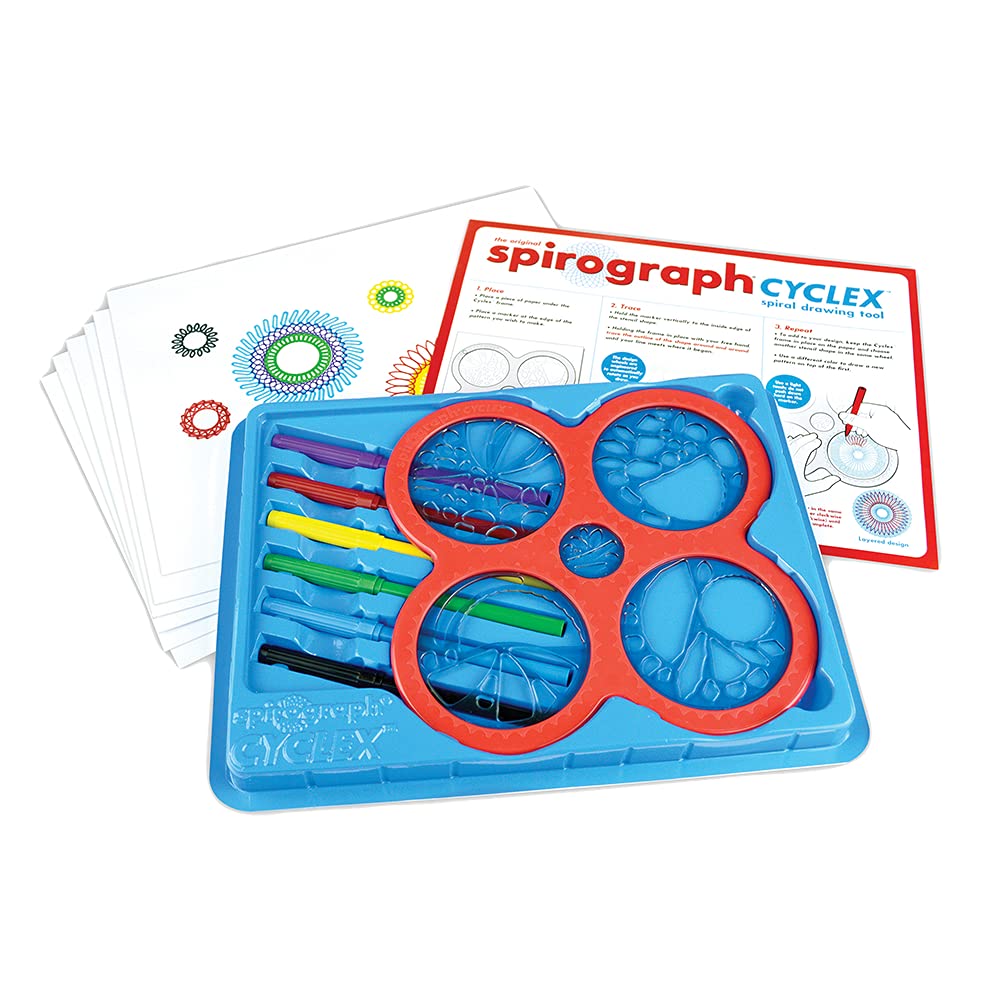 Spiral Art Drawing Kit with Classic Gear Designs and Built In Case