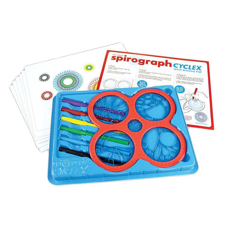 Spiral Art Drawing Kit with Classic Gear Designs and Built In Case