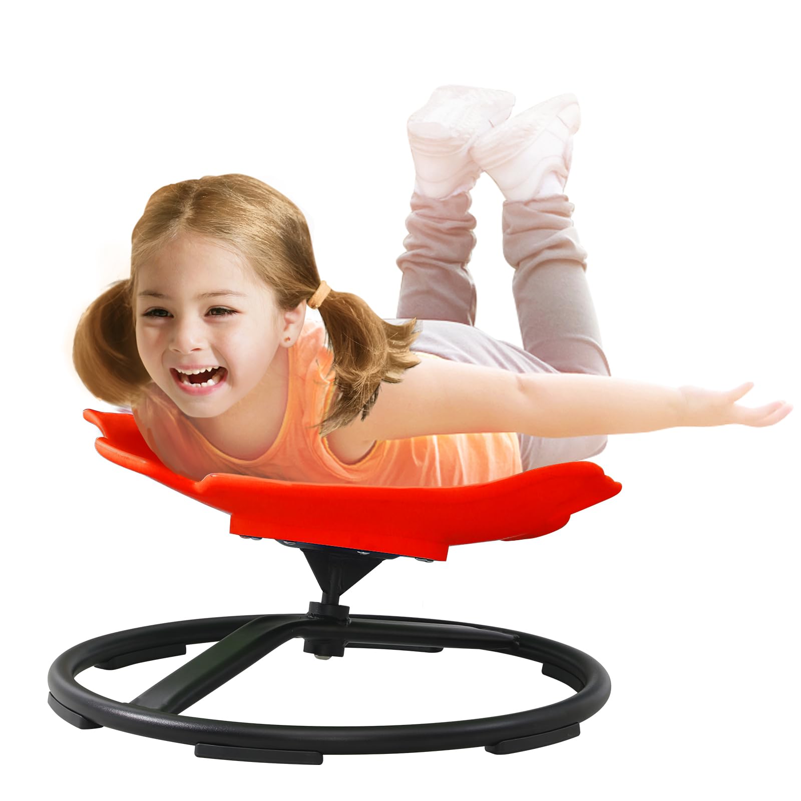 Fish Shaped Spinning Sensory Chair for Kids Coordination and Balance