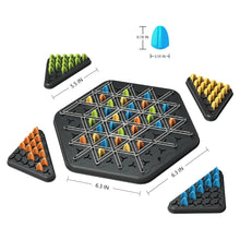 Chain Triangle Chess Geometric Board Game for Family and 2 to 4 Players
