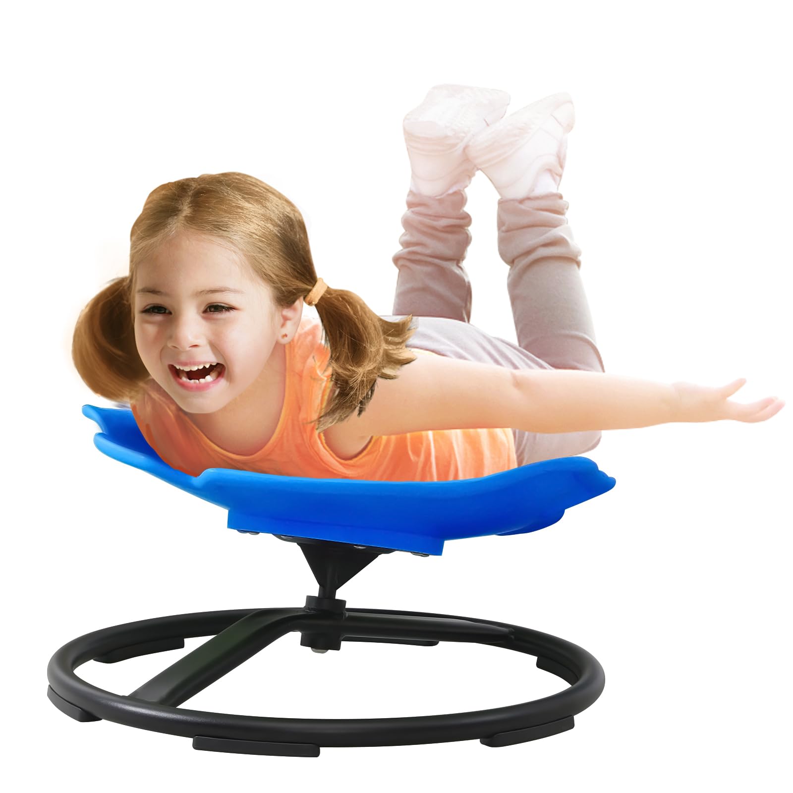 Fish Shaped Spinning Sensory Chair for Kids Coordination and Balance