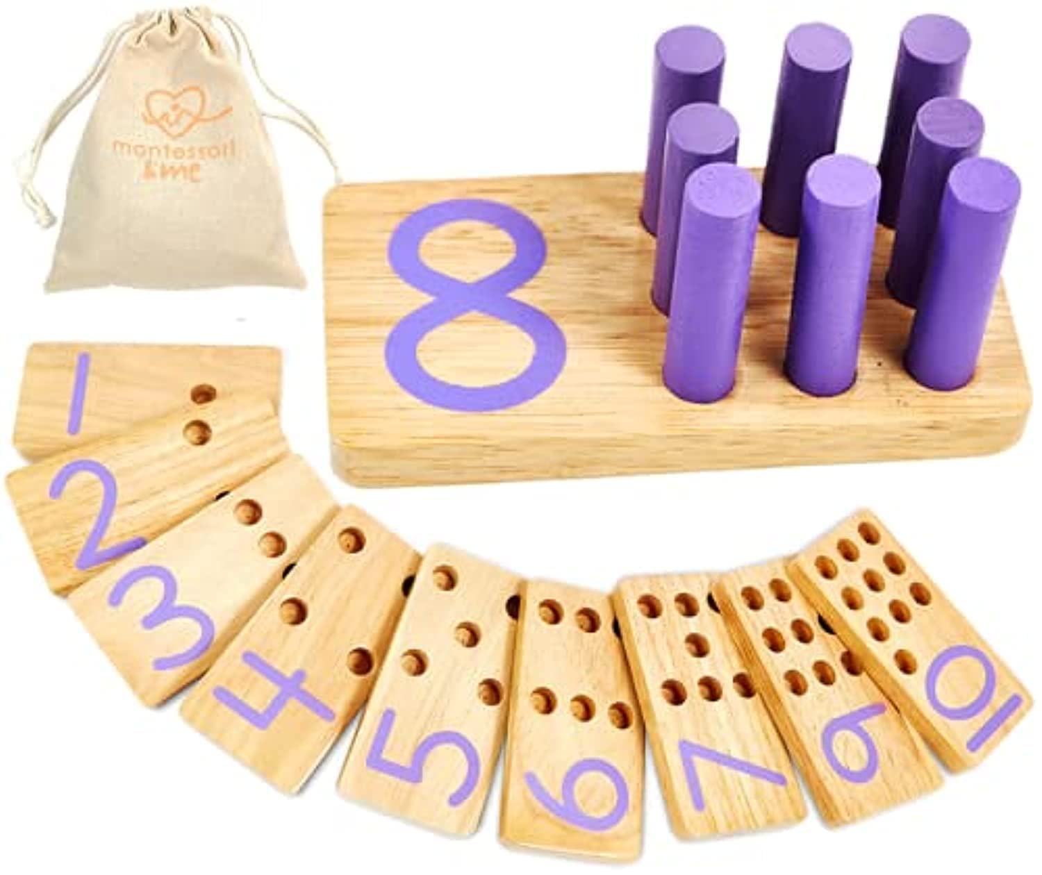 Counting Pegboards Set for Early Math Learning