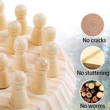 Wooden Memory Chess Matching Game Montessori Learning Toy for Kids