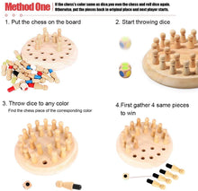 Wooden Memory Chess Matching Game Montessori Learning Toy for Kids