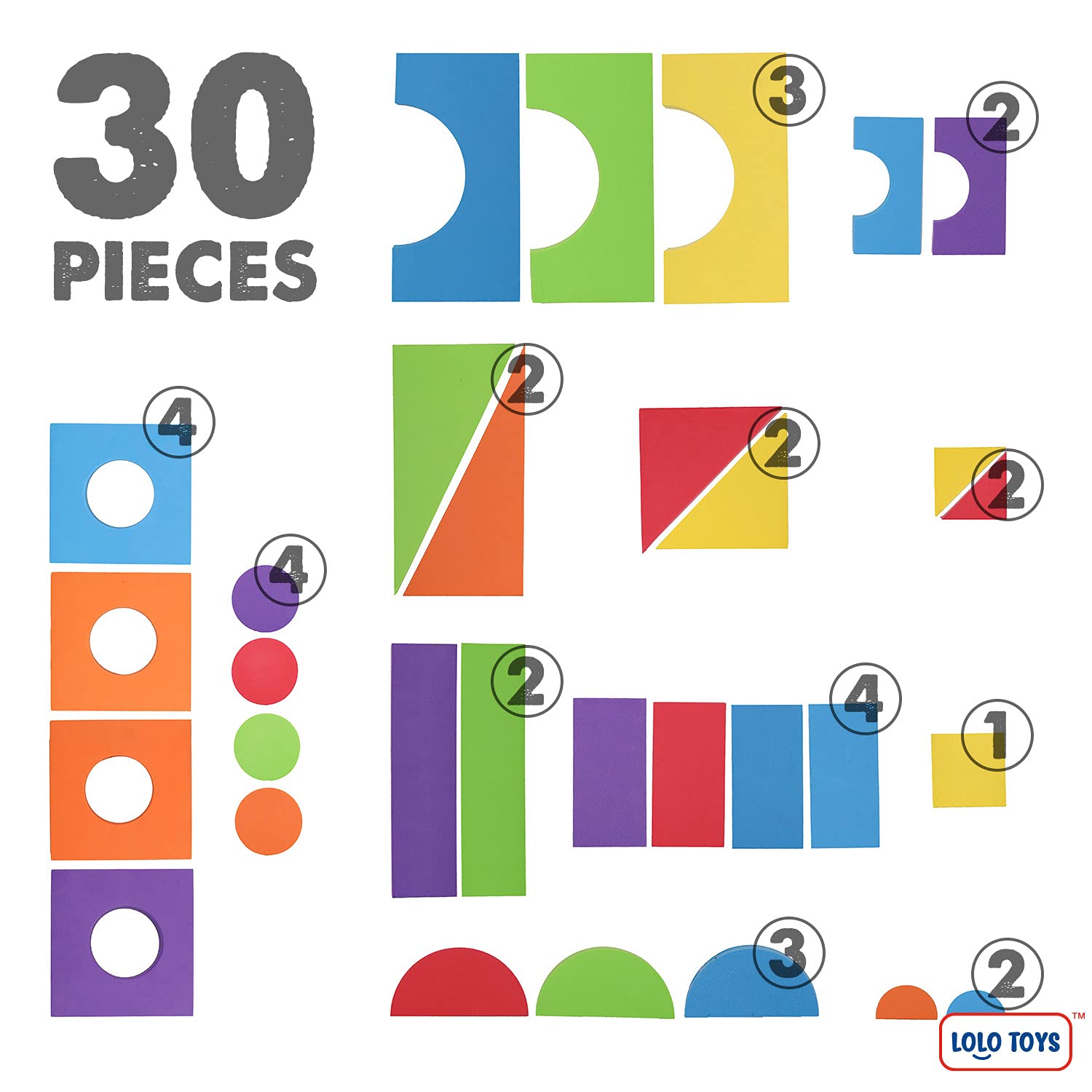 Giant Jumbo Foam Building Blocks for Toddlers