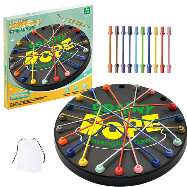 Rope Untangling Brain Knots Strategy Game for All Ages