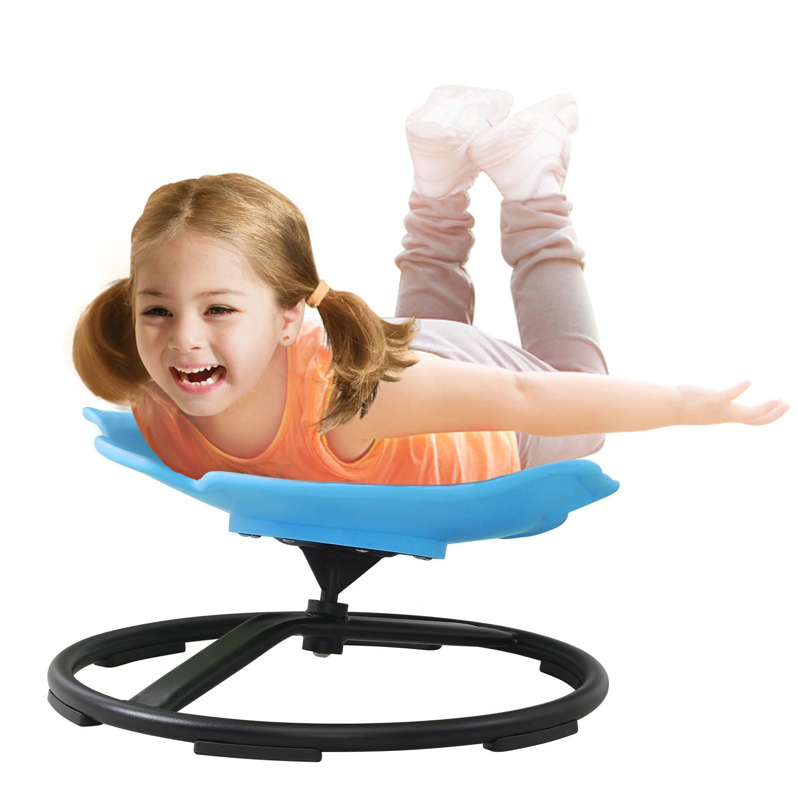 Fish Shaped Spinning Sensory Chair for Kids Coordination and Balance