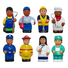 Set of 8 Multicultural Community Helper Career Figures for Toddlers