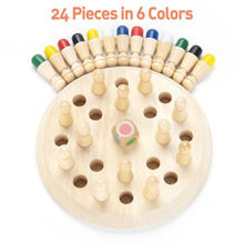 Wooden Memory Chess Matching Game Montessori Learning Toy for Kids