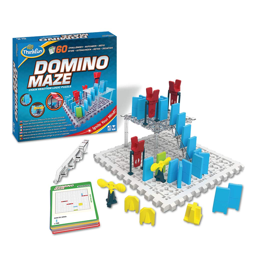 Domino Maze STEM Logic Game with Puzzle Challenge for Kids