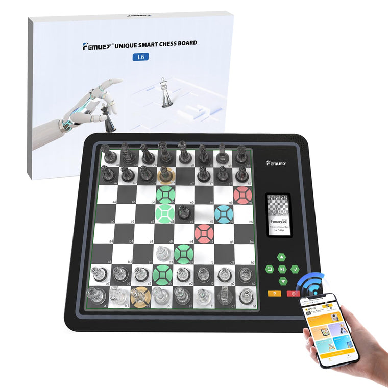 Smart Electronic Chess Set with LED Board Battery and Practice Mode