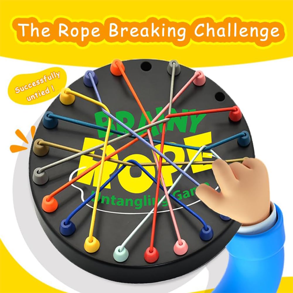 Rope Untangling Brain Knots Strategy Game for All Ages