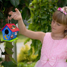 Build and Paint Wooden Birdhouse Craft Kit for Kids with Paints