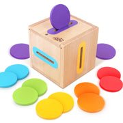 Montessori Wooden Color Sorting Toy for Toddler Fine Motor Learning