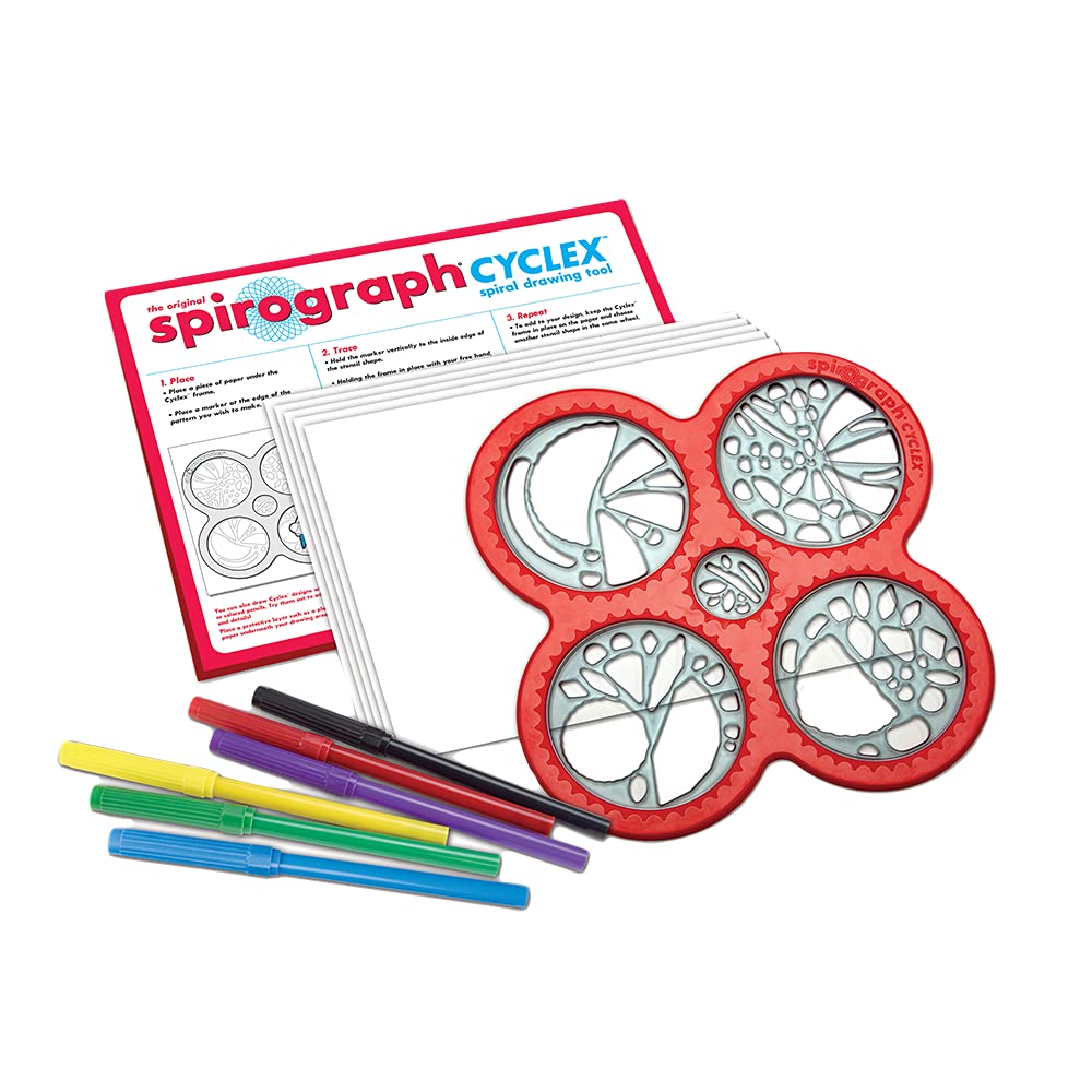 Spiral Art Drawing Kit with Classic Gear Designs and Built In Case