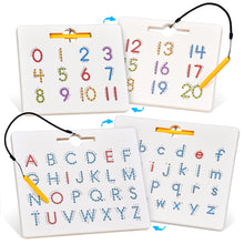 Double Sided Magnetic Letter and Number Board for Kids Learning