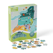 250 Piece United States Geography Jigsaw Puzzle with Landmarks and Flags