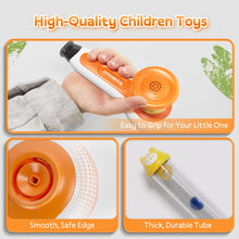 3 in 1 Sensory Activity Toy with Whistle Bell Tube and Ball Blowing