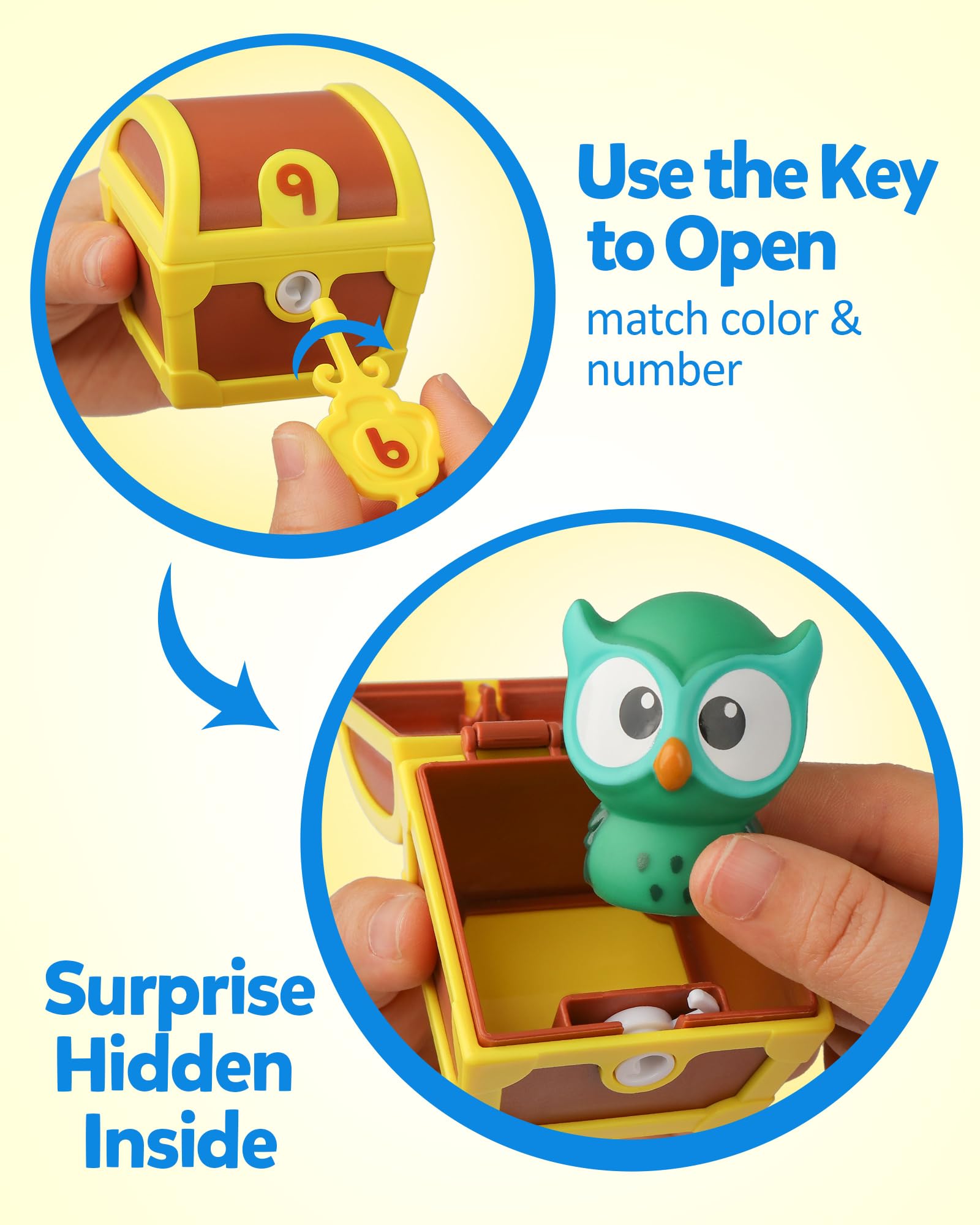 Fine Motor Animal Finger Puppets with Number Locks and Color Sorting Game