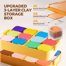 Kids Air Dry Modeling Clay Kit with Storage Box and Sculpting Tools