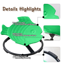 Fish Shaped Spinning Sensory Chair for Kids Coordination and Balance