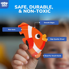 Wooden Sea Animal Puzzles for Toddlers Montessori Learning Toy