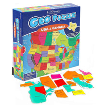 Jumbo Educational Geography Jigsaw Puzzle for Kids Made in USA