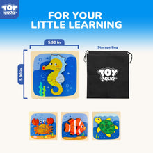 Wooden Sea Animal Puzzles for Toddlers Montessori Learning Toy
