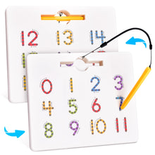 Double Sided Magnetic Letter and Number Board for Kids Learning