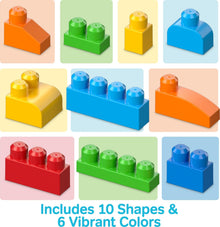 Big Building Blocks for Toddlers 150 Piece Creative Learning Play Set