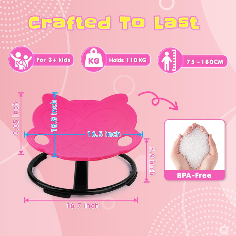 Spinning Sensory Chair for Kids Autism Friendly Balance Training
