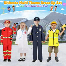 Kids 4 in 1 Career Dress Up Costumes for Pretend Play