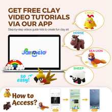 Kids Air Dry Modeling Clay Kit with Storage Box and Sculpting Tools