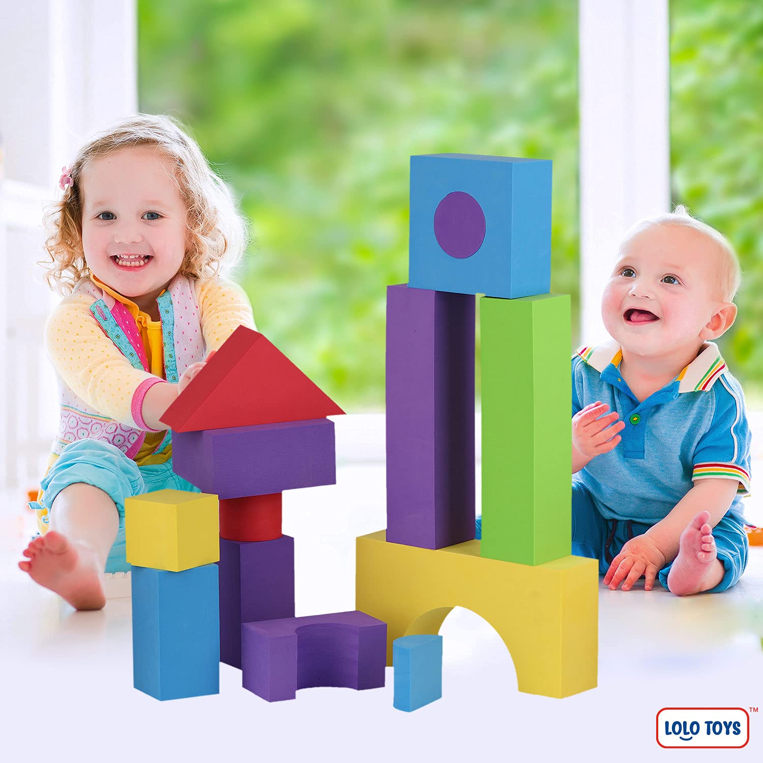 Giant Jumbo Foam Building Blocks for Toddlers
