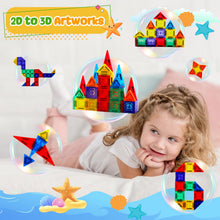 Magnetic Tiles Building Set STEM Montessori Toy for Kids