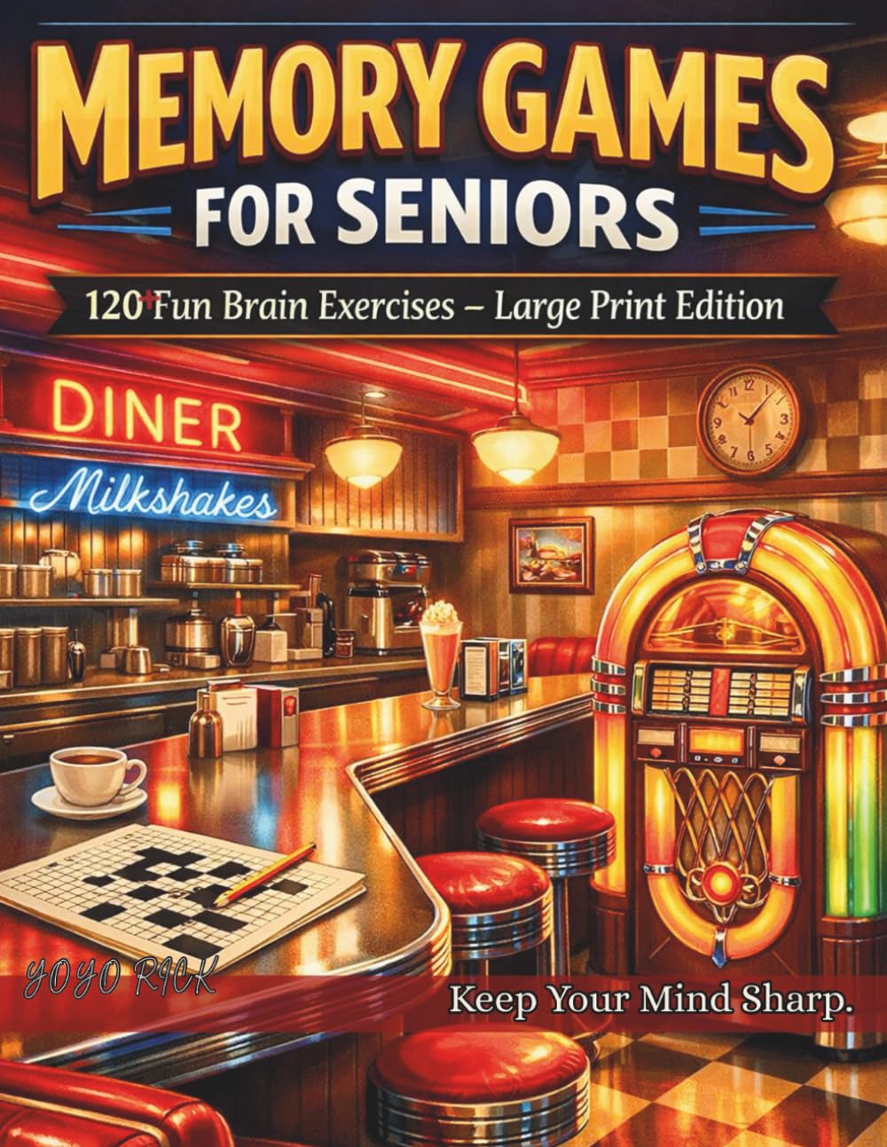 Large Print Memory Games for Seniors with Brain Exercises and Visual Puzzles
