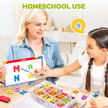 Foam Magnetic Alphabet Letters with Double Sided Board for Kids Learning