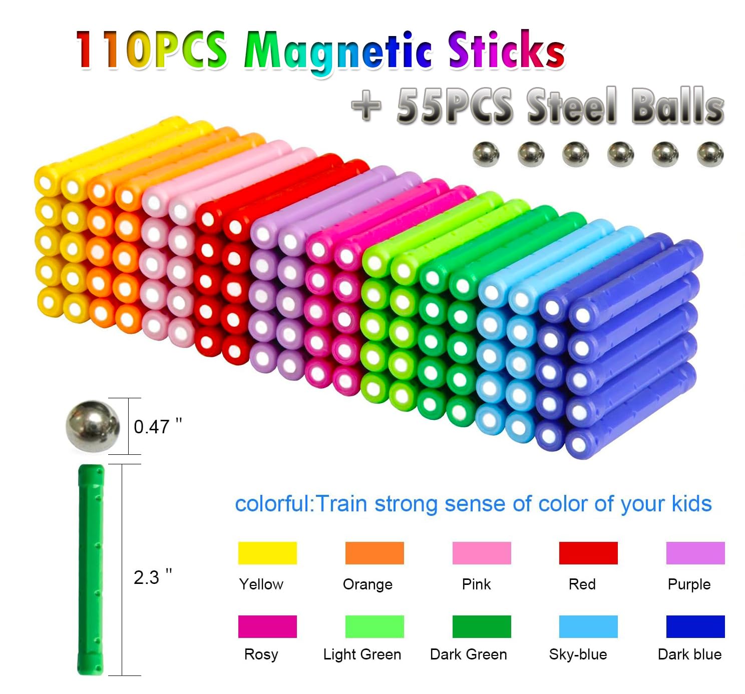 Building Sticks Construction Toy for Kids Creative STEM Play