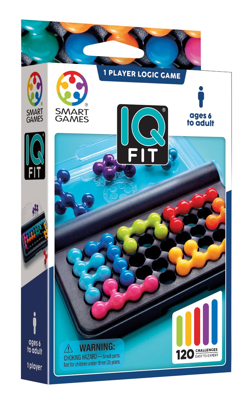 12 Pack IQ Fit 2D and 3D STEM Logic Puzzle Games with 120 Challenges
