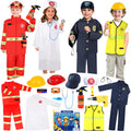 Kids 4 in 1 Career Dress Up Costumes for Pretend Play
