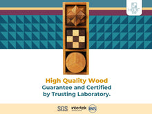 Hard Wooden Brain Teaser Puzzle Box Set for Teens Adults and Kids